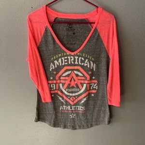 American Fighter 3/4 sleeve